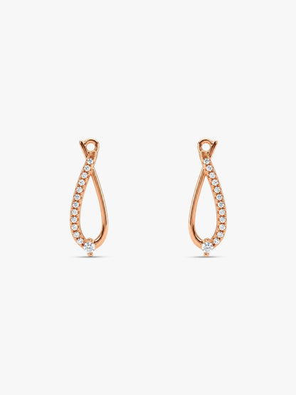 Rose Gold Fashionista Earrings