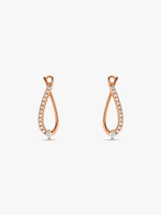 Rose Gold Fashionista Earrings