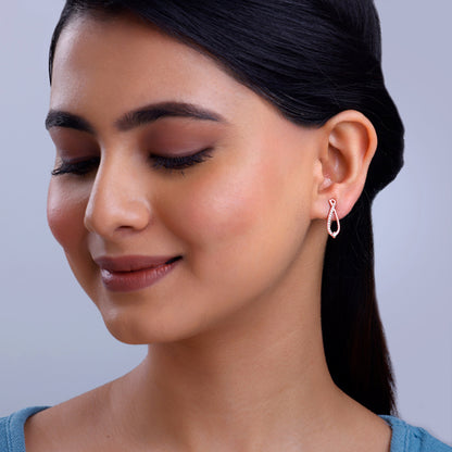 Rose Gold Fashionista Earrings