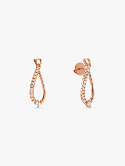 Rose Gold Fashionista Earrings