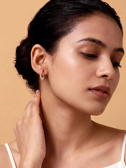 Rose Gold Fashionista Earrings