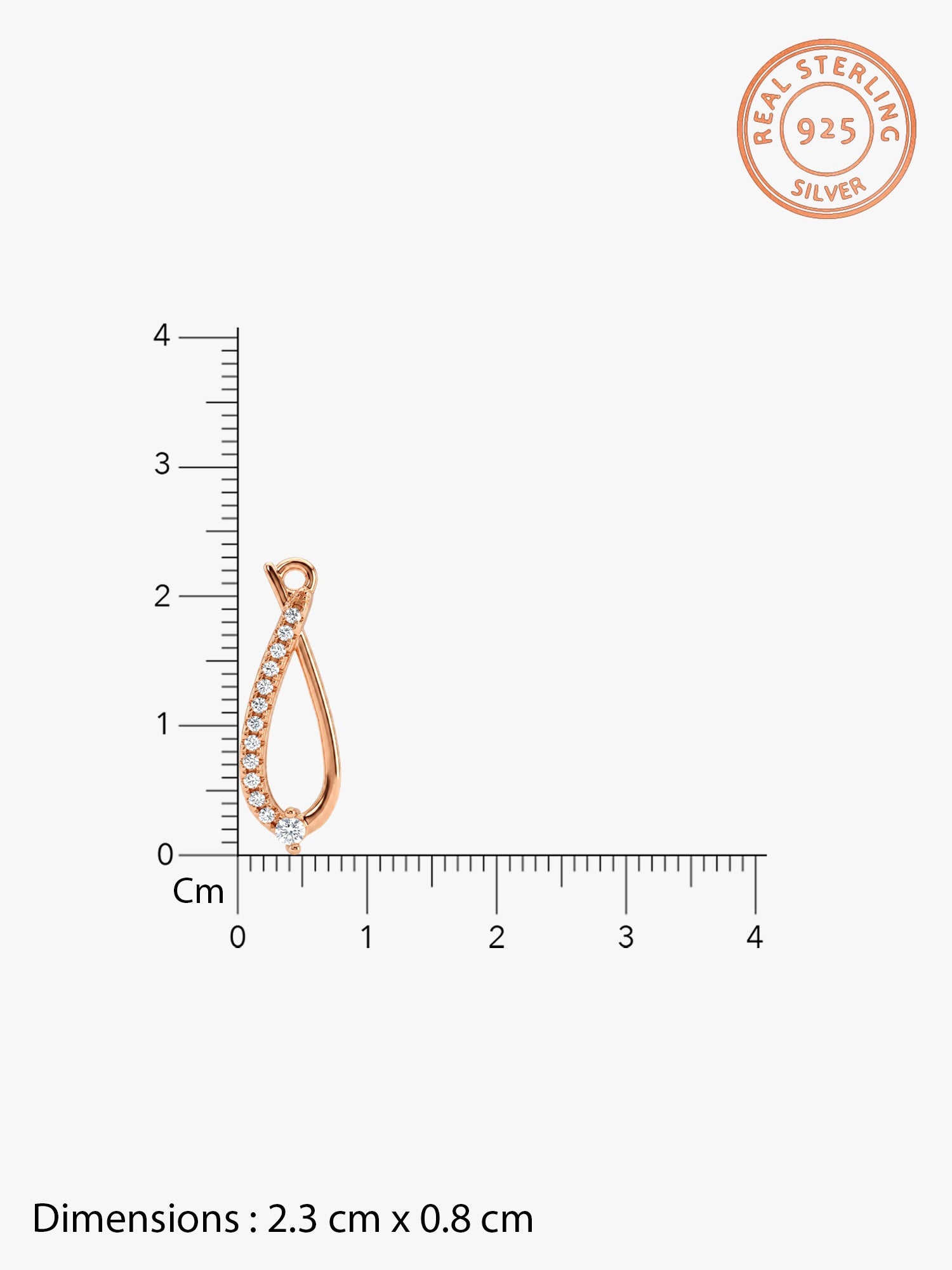 Rose Gold Fashionista Earrings