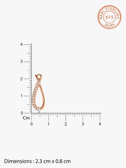 Rose Gold Fashionista Earrings
