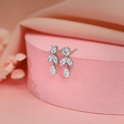 Silver Perfect Leaf Earrings