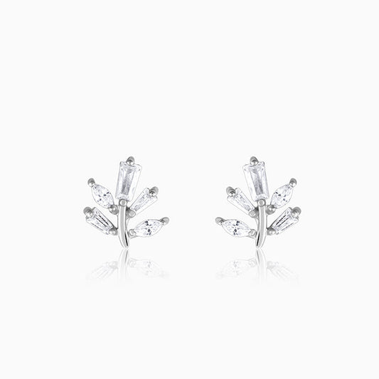 Silver Ivy Studs