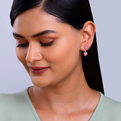 Silver Her Love Earrings