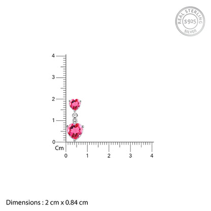 Silver Her Love Earrings