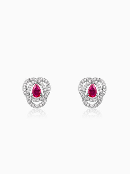 Silver Sophia Studs