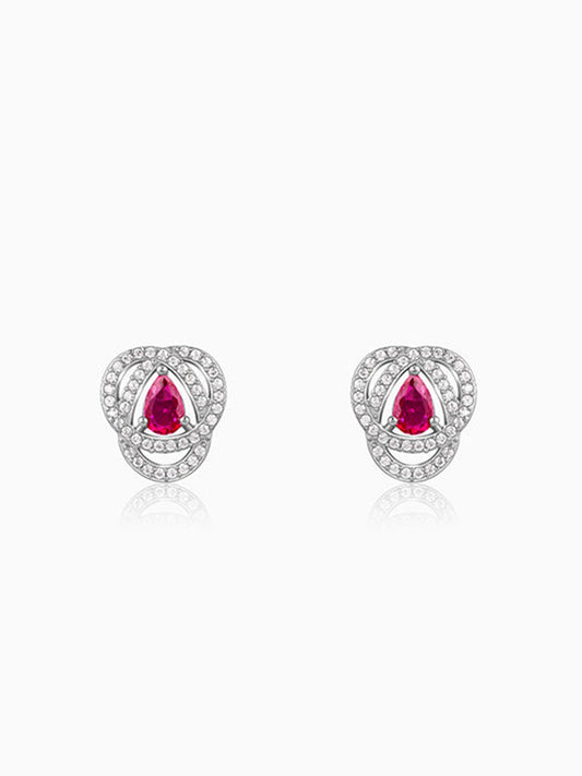Silver Sophia Studs