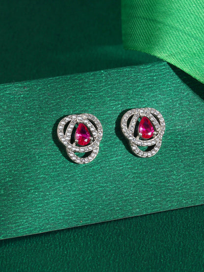 Silver Sophia Studs