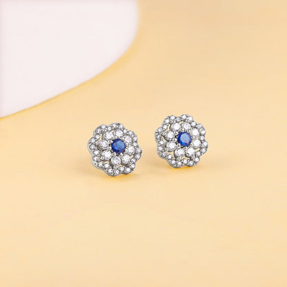 Silver Floral Flight Earrings