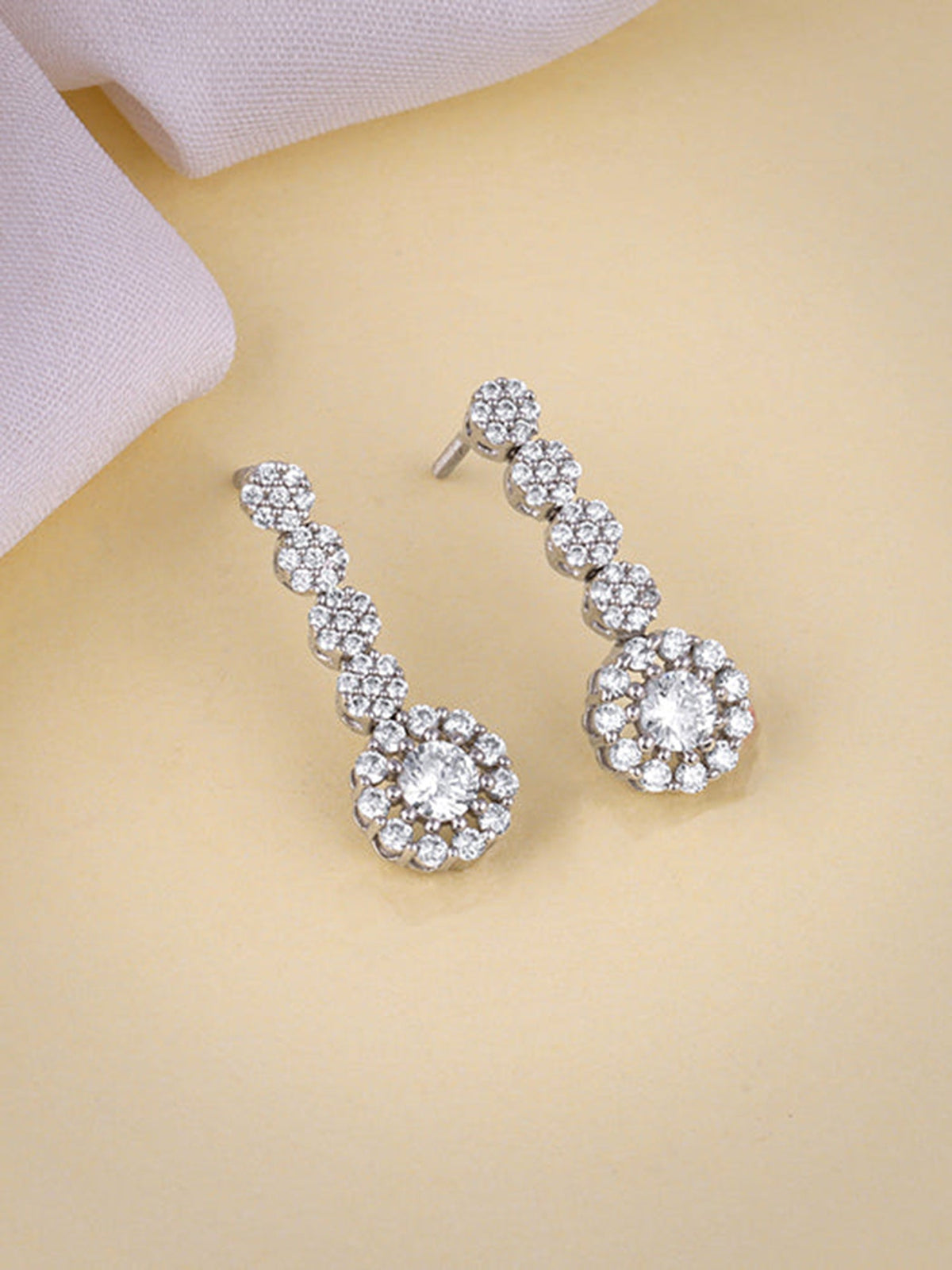 Silver Prima Donna Dangler Earrings