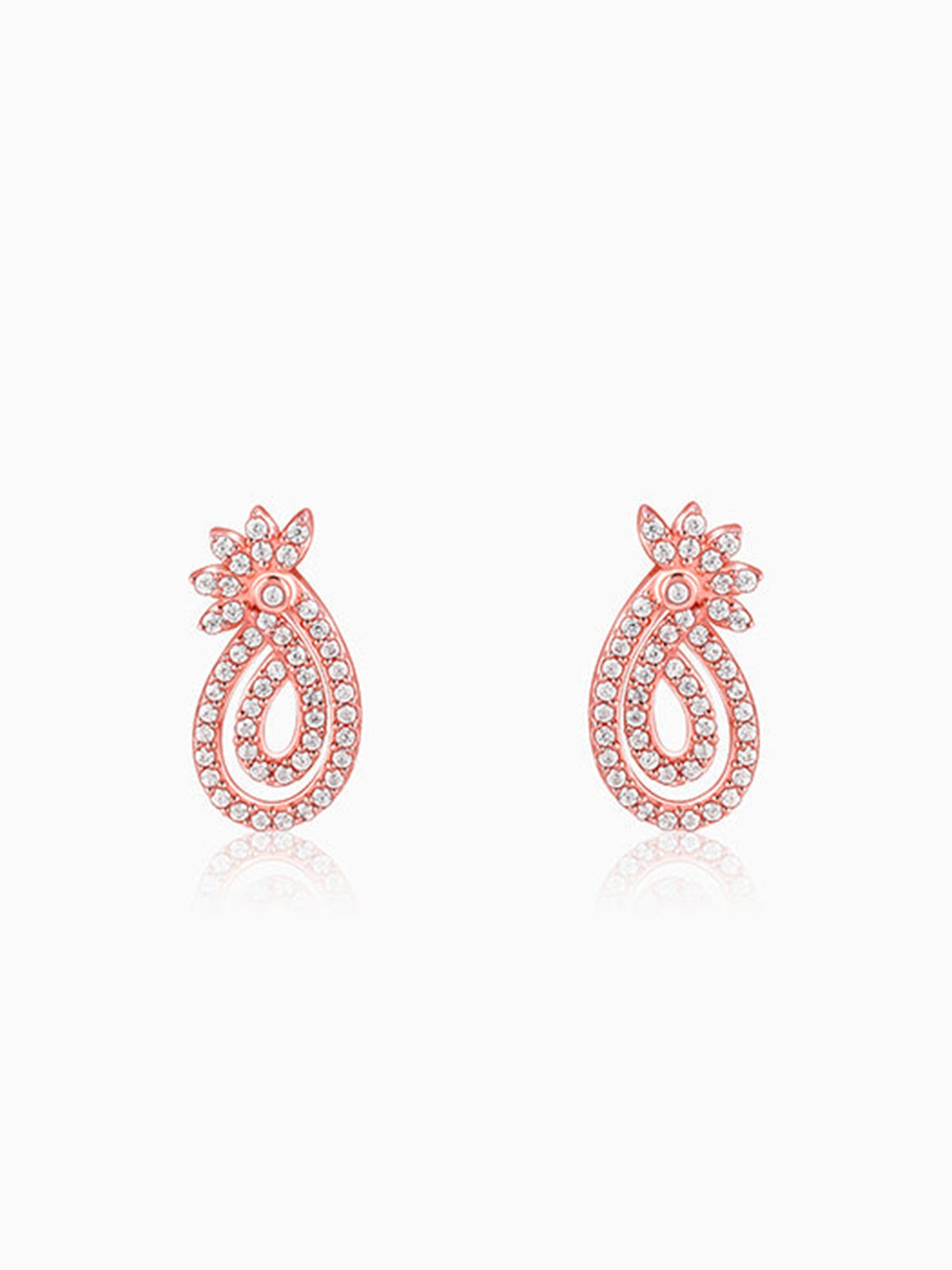Rose Gold Pure Elegance Earrings