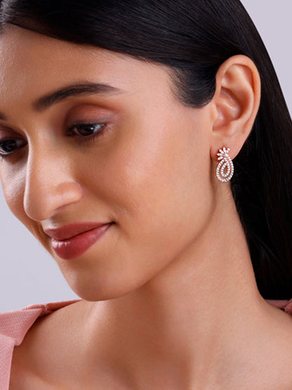 Rose Gold Pure Elegance Earrings