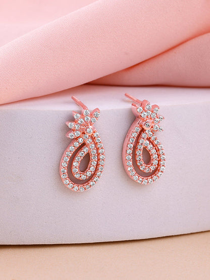 Rose Gold Pure Elegance Earrings