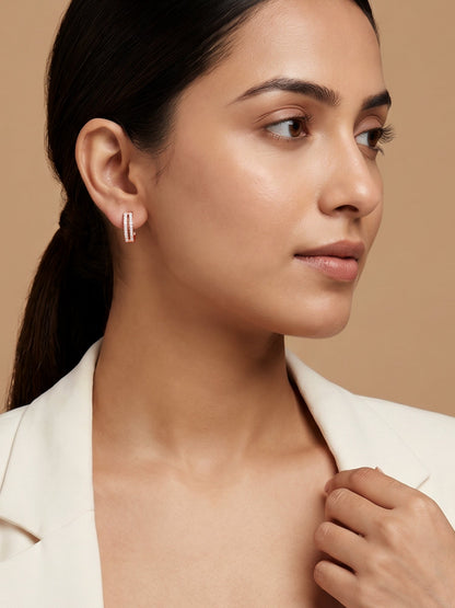Rose Gold Flaunted Hoop Earrings