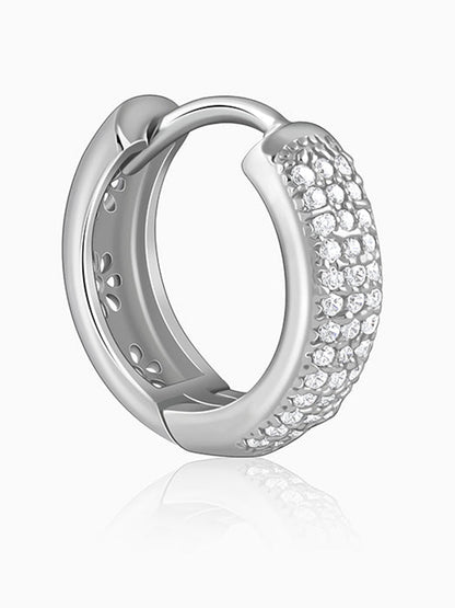 Silver Classic Admiring Hoop Earrings