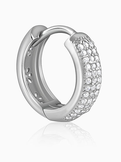 Silver Classic Admiring Hoop Earrings
