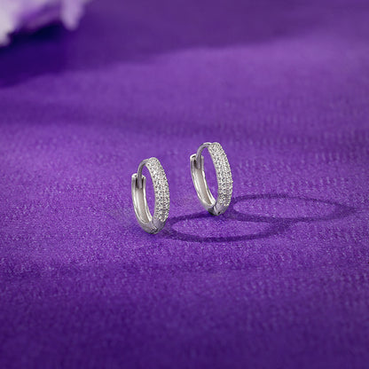 Silver Confidence Hoop Earrings