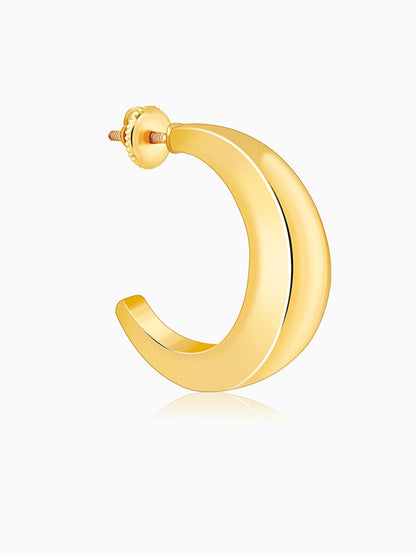 Golden Belle J Stud Earrings