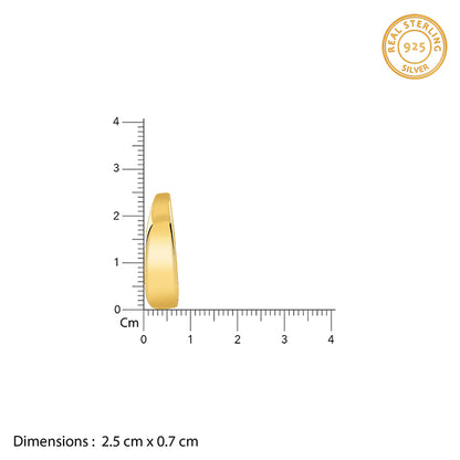 Golden Belle J Stud Earrings