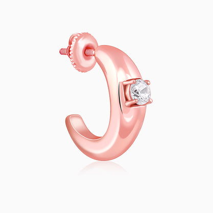 Rose Gold Blush Affair J Stud Earrings