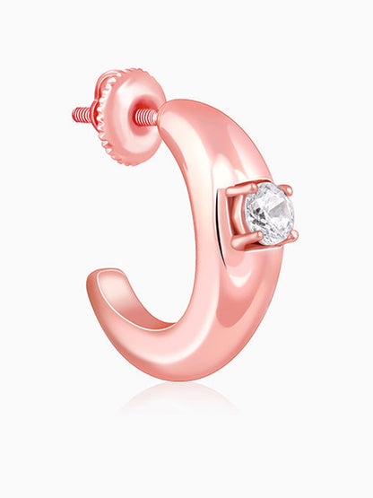 Rose Gold Blush Affair J Stud Earrings
