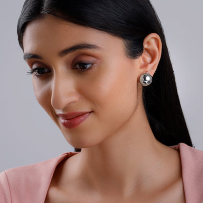 Silver Glow Power Earrings