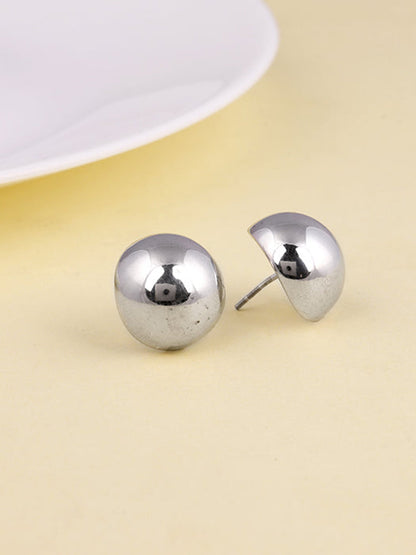 Silver Glow Power Earrings