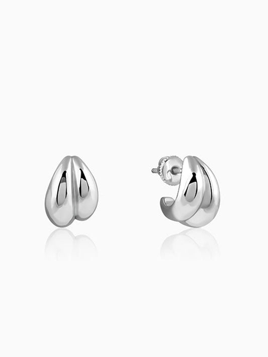 Silver Dual Glint Earrings