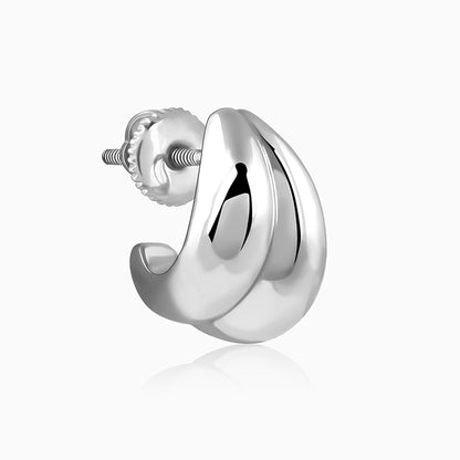 Silver Dual Glint Earrings