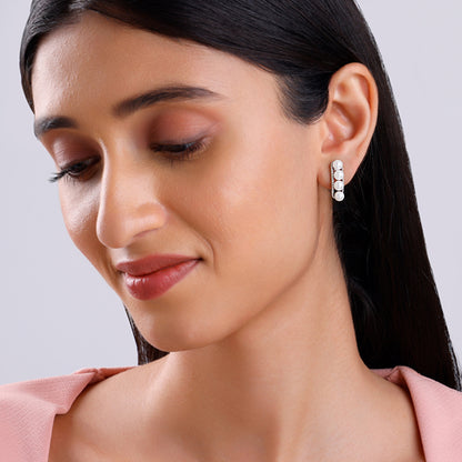 Silver Inspiring Pearl Studs