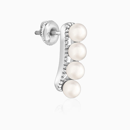 Silver Inspiring Pearl Studs