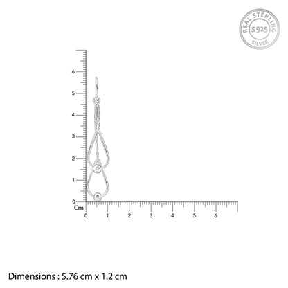 Silver Classy Drip Dangler Earrings