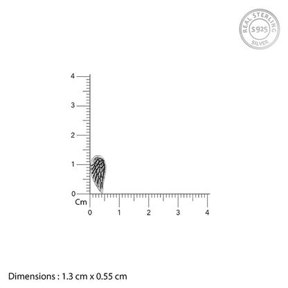 Oxidised Silver Feather Earrings