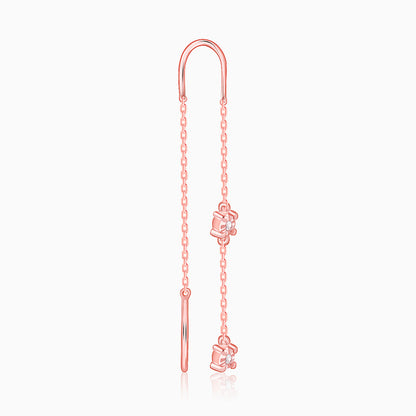 Rose Gold Classic Sui Dhaga Earrings