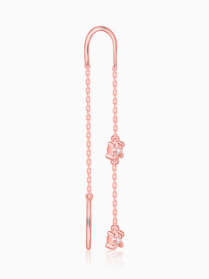 Rose Gold Classic Sui Dhaga Earrings