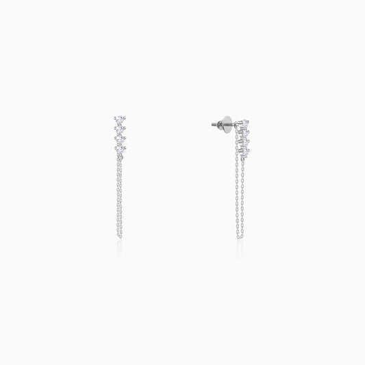 Silver Evangeline Dangler Earrings - womens silver earrings