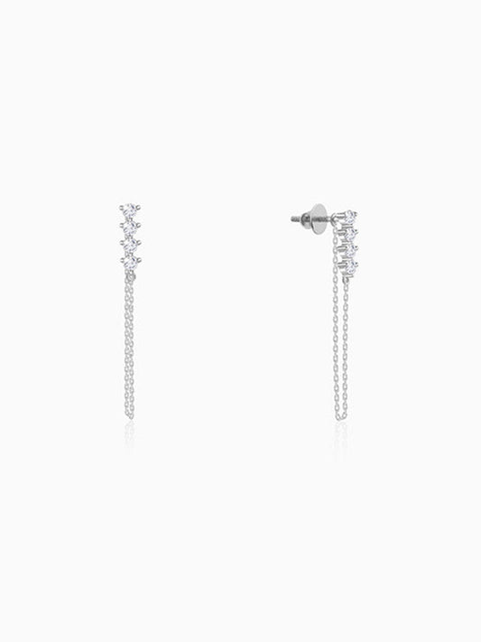 Silver Evangeline Dangler Earrings