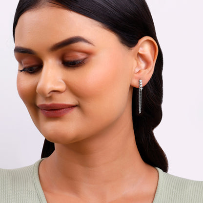 Silver Evangeline Dangler Earrings