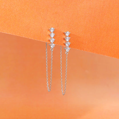 Silver Evangeline Dangler Earrings