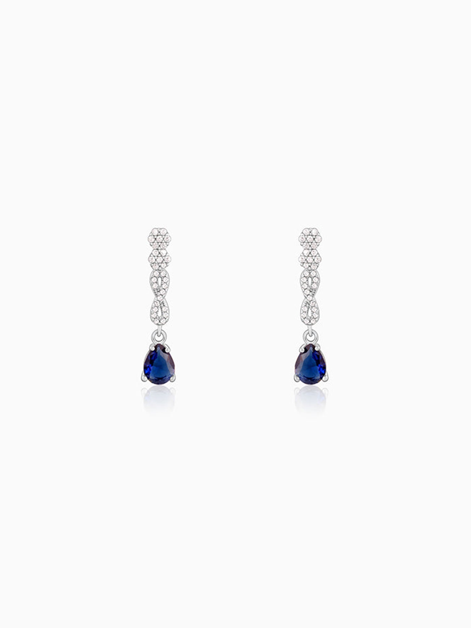 Silver Infinity Dangler Earrings