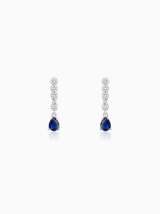 Silver Infinity Dangler Earrings