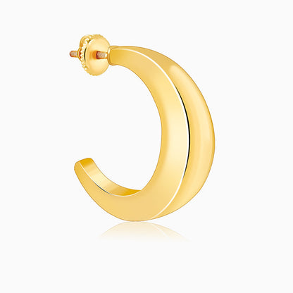 Golden Half Moon Earrings