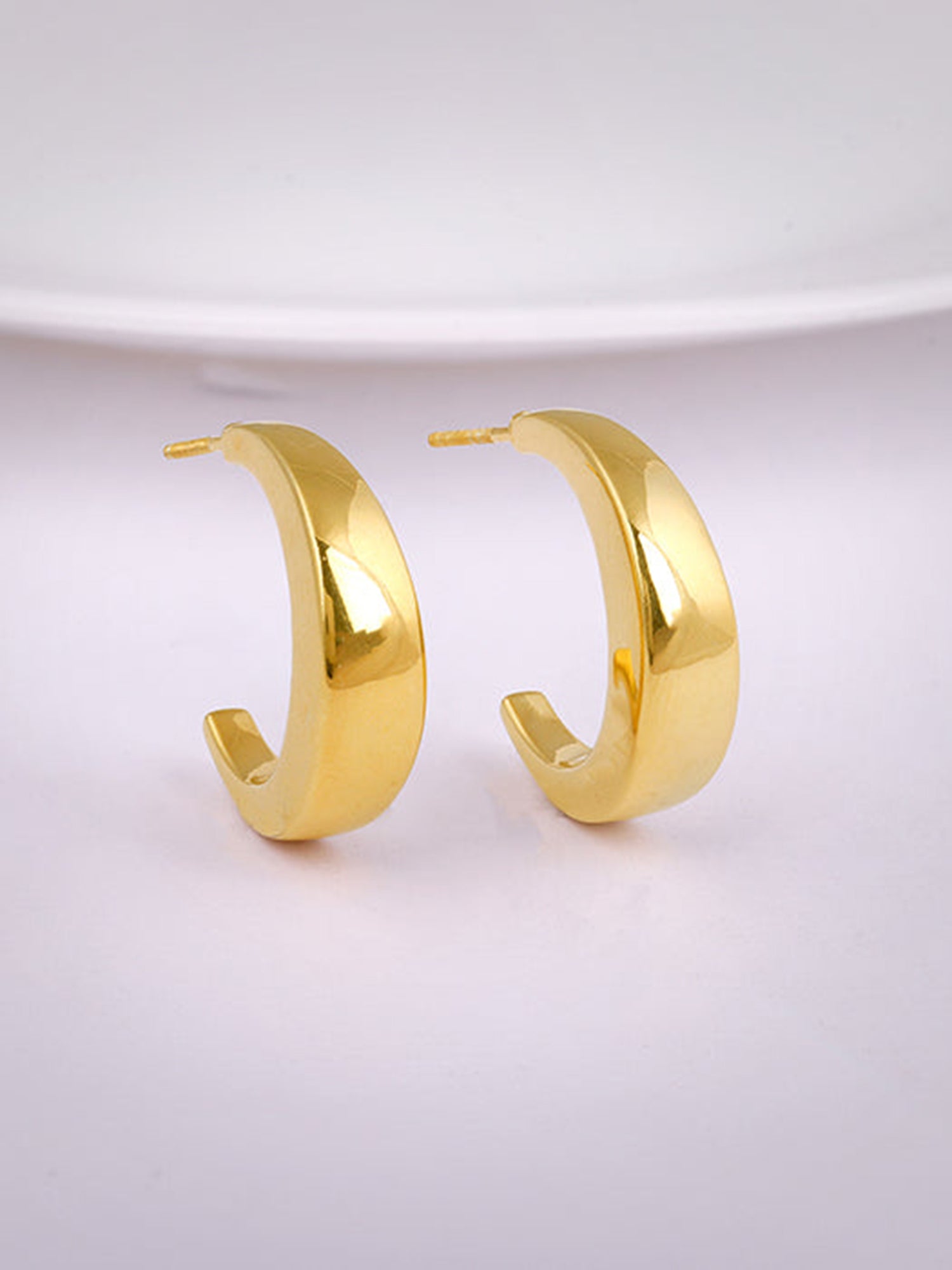 Golden Half Moon Earrings