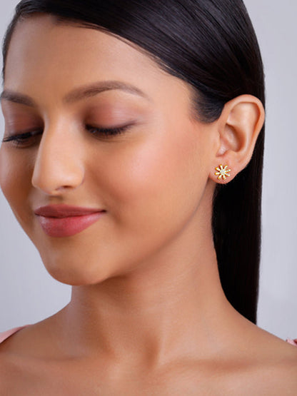 Golden Floret Embrace Studs