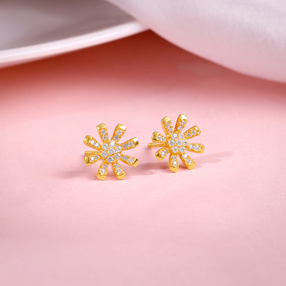 Golden Floret Embrace Studs