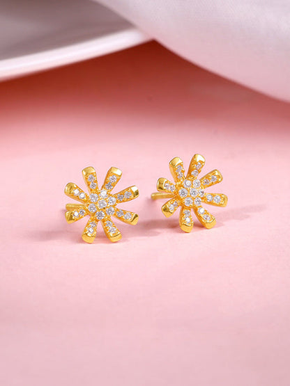 Golden Floret Embrace Studs