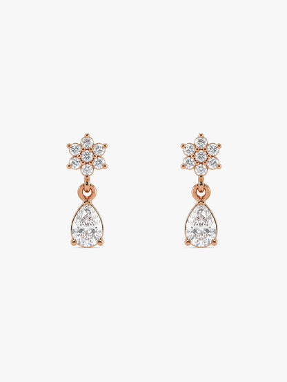 Rose Gold Hilary Earrings