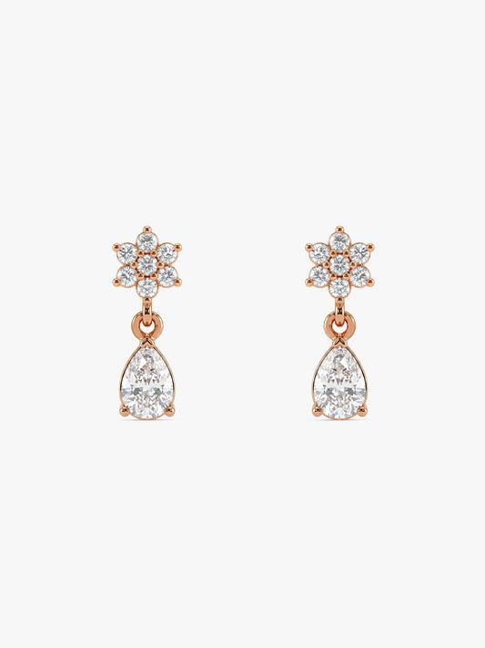 Rose Gold Hilary Earrings